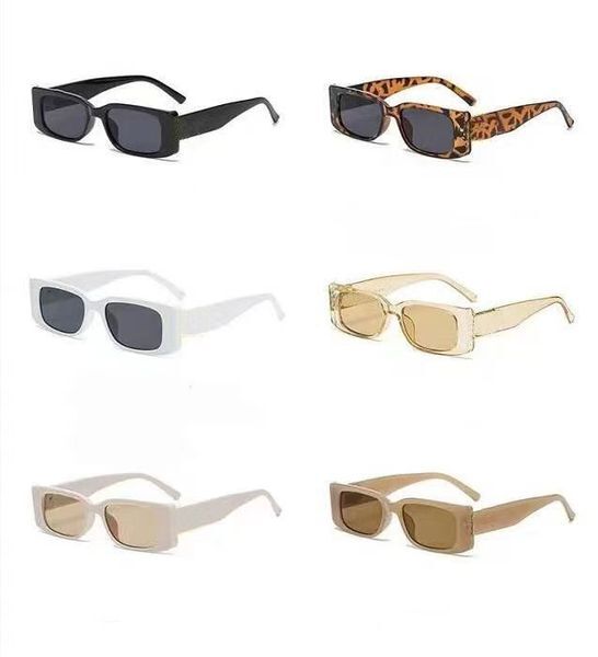 Designer Classic Sunglasses Personality Square Sun glasses Fashion Trend Retro Mens Womens UV Protection Full Frame 6 Colors Available High Quality