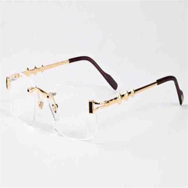 mens fashion sport rimless sunglasses women clear lenses fashion buffalo horn sun glasses lunettes gafas de sol uv400 driving sung2439