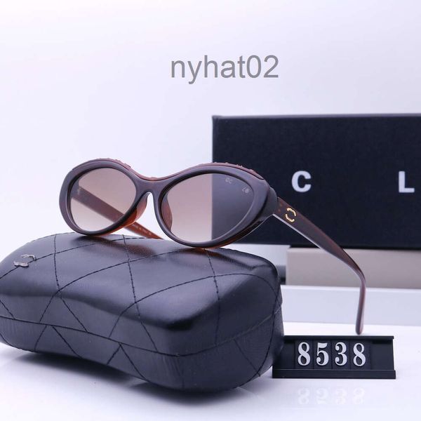 Designer Cc Sunglasses Cycle Luxury Fashion Sports Polarize Sunglass Men Woman Summer Winter Vintage Driving Beach Baseball Black Brown Oval Square Sun Glasses