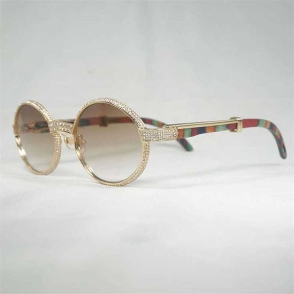 Luxury Designer High Quality Sunglasses 20% Off Vintage Rhinestone Men Natural Buffalo Horn Glasses For Club Driving Shades Wood Oval Gafas Oculos Outdoor Goggles