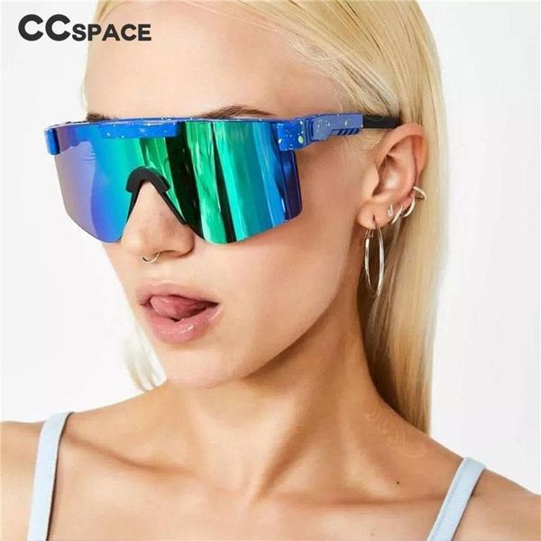 Sunglasses 46900 Oversized Sport Cycling Ski Outdoor Polarized Fashion Men Women Shades UV400 Vintage Glasses244q