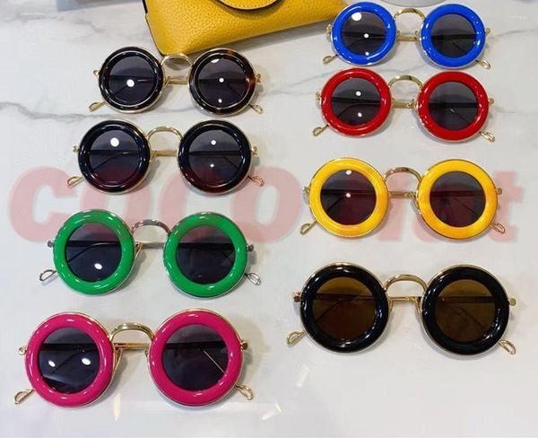 Sunglasses Sun Glasses 312316 Girls Round Lovely Yellow Fashion Casual Eyewear Eye Design