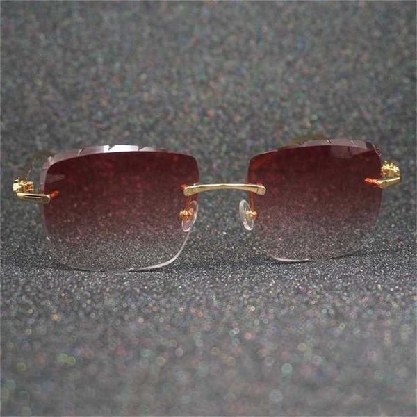 Sunglasses 2023 Designer Luxury Panther Carter Men&#039;s Sunnies Vintage Jagged Women Sunglass American Decorative Glasses Eyewear AccessoriesKajia New