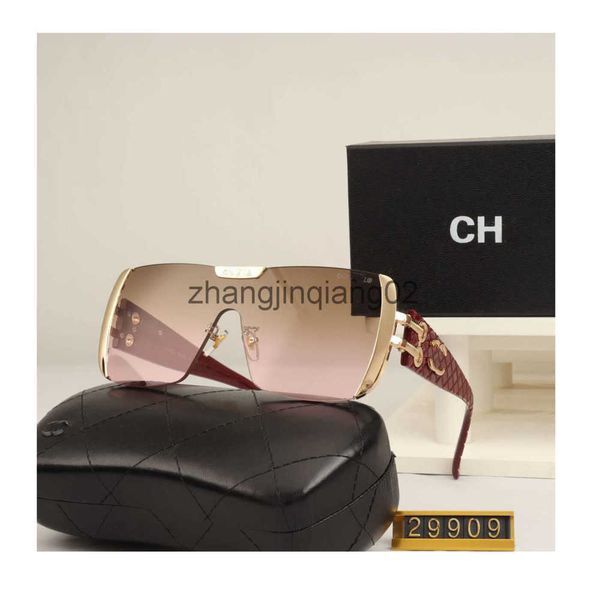 Designer Channel Sunglasses Cycle Luxurious Fashion Sports Polarize Sunglass Men Women Vintage Baseball Summer Beach Driving Semi Rimless Pink Red Sun Glasses