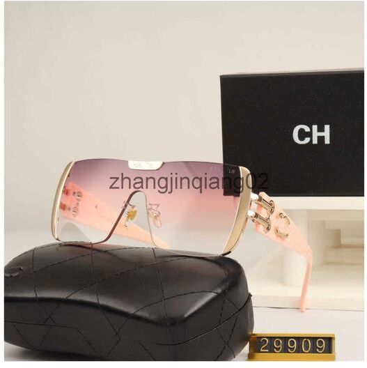 Designer Channel Sunglasses Cycle Luxurious Fashion Sports Polarize Sunglass Men Women Vintage Baseball Summer Beach Driving Semi Rimless Pink Sun Glasses