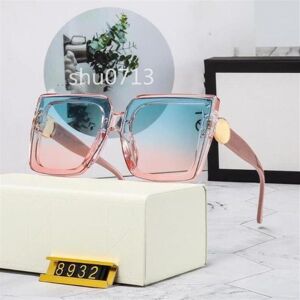 Whole Classic square sunglasses Full frame Design Eyewear Men Women Pilot 8932 Sun Glasses Polaroid glass Lens with box216c