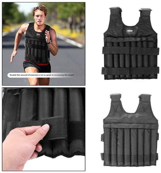 Running Jerseys Optional Adjustable Steel Hollow Sports Fitness 1-50 Kg 1-20 Load-Bearing Sand Jacket Vest Two-Piece Suit