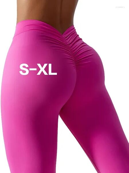 Women&#039;s Leggings Custom Logo Spandex High Waist Outdoor Running Sport Brushed Fitness Yoga Pants Gym Scrunch BuLeggings