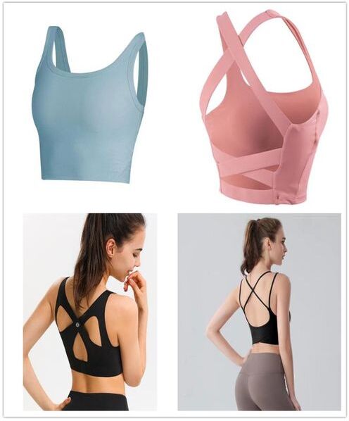 AAAAA Dupe fashion look clothes Sports Bra for Women Sexy for Yoga Running Athletic Gym Workout Fitness Sleeveless Tight Tank Tops5009434