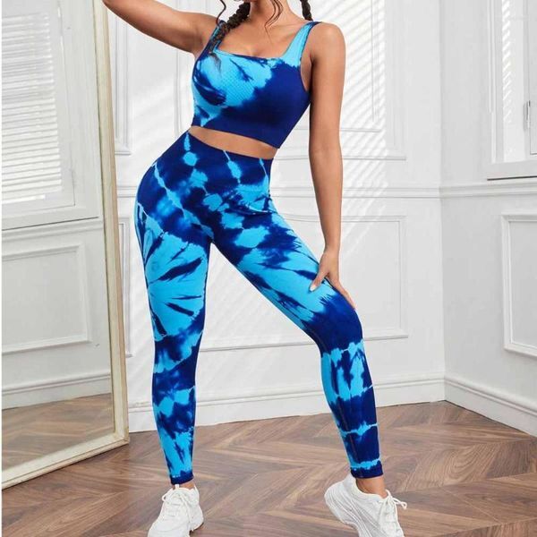 Active Sets Seamless Yoga Sports Fitnes High Waist Hip Raise Pants Bra Suits Workout Clothes Gym Shorts Set For Women