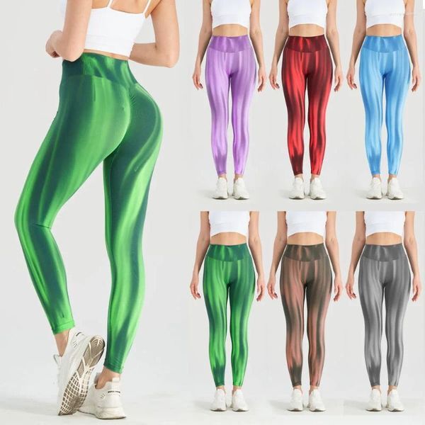 Active Pants Sports Leggings Seamless Stripe Tights High Waist Push Up Fitness Sportswear Woman Gym Tracksuit Yoga Clothes