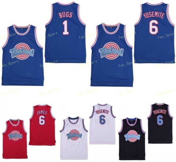 Men&#039;s Movie Jersey 23 Michael Bugs Bunny Taz 1 3 Tweety Space Jam Tune Squad 22 Bill Murray 10 Lola 2 D.DUCK Basketball Jerseys