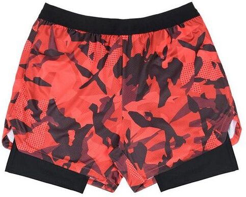 Running Shorts Camo Men 2 In 1 Double-deck Quick Dry Gym Sport Fitness Jogging Workout Sports Short PantsRunning