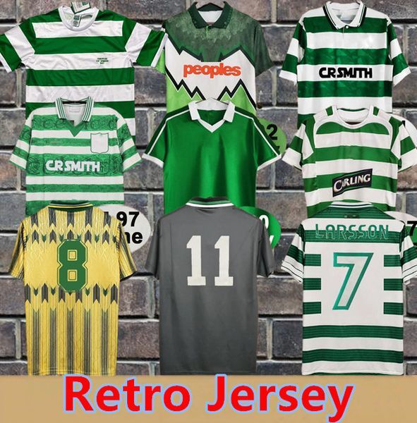 1982 2002 LAMBERT RETRO Mens Soccer Jerseys LARSSON VIDUKA MORAVCIK MJALLBY BLINKER BRATTBAKK 66 67 80 84 87 89 91 92 94 97 99 Home Away Short Sleeve Football Shirt