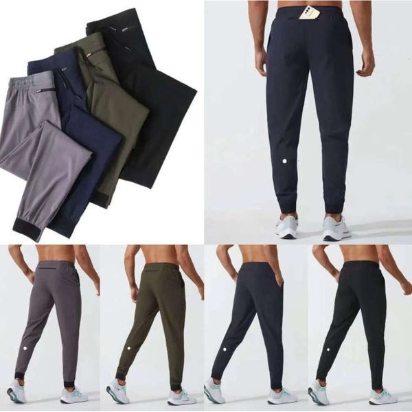 2024 lululemenI Womens Men&#039;s Jogger Long Pants Sport Yoga Outfit Quick Dry Drawstring Gym Pockets Sweatpants Trousers Mens Casual Elastic Waist Fiess All Kinds of 6f