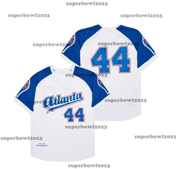 BG baseball Jersey ATLANTA BLACK CRACKERS PULLOVER 44 jerseys Sewing Embroidery High Quality Sports Outdoor White 2023 New