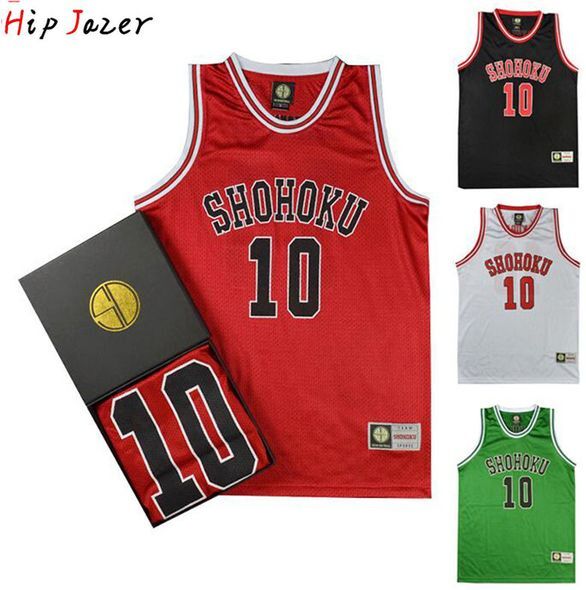 Outdoor TShirts HipJazer Slam Cosplay Shohoku Sakuragi 10# Hanamichi 11#Rukawa Kaede Basketball Jersey Sport Basketball Hiphop Jerseys 230717