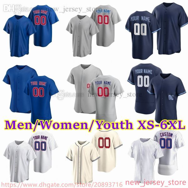 Custom NCAA S-6XL Baseball Jersey 24 Cody Bellinger 7 Dansby Swanson 0 Marcus Stroman 35 Justin Steele 19 Andrelton Simmons Wade Miley Jason Heyward Stitched Jerseys