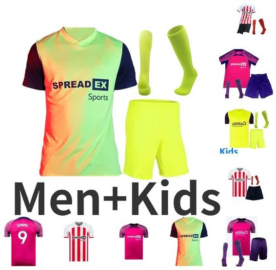 22/23 SuNDerLAnD Soccer Jerseys fans Version Training Home Away Third 2023 2024 Football Shirt Goalkeeper ROBERTS GOOCH STEWART DIALLO CLARKE PRITCHARD Men Kids Kit