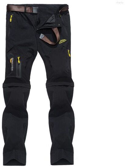 Men&#039;s Pants Outdoor Detachable Summer Dry Fast Sports Climbing Male Trousers Multi Pockets