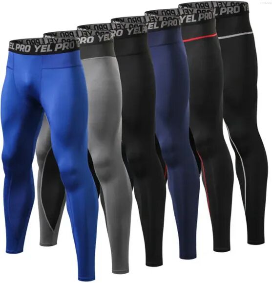 Men&#039;s Pants Mens Legging GYM Workout Compression Running Sports Long Pant Tight Trousers