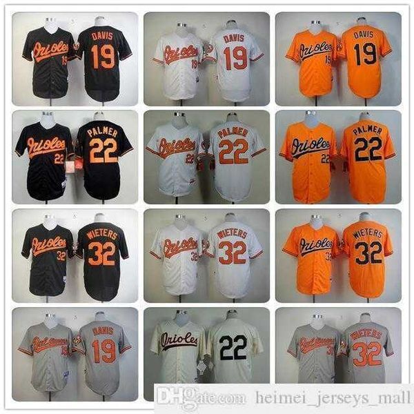 2019th Mens Women Youth Baseball Jerseys 22 Jim Palmer Kids 19 Davis Stitched 32 Matt Wieters Jersey white gray red black top quality