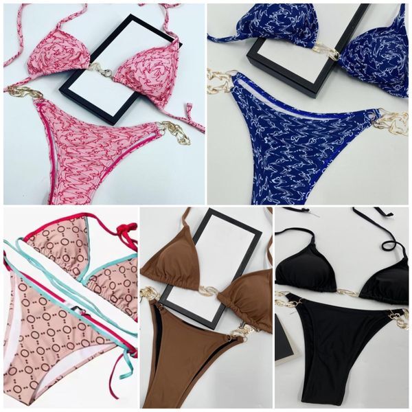 Designer Fashion Bikini Swimming Women&#039;s Swimsuit Bikini set Multi-color summer beach swimsuit Wind swimsuit Large size