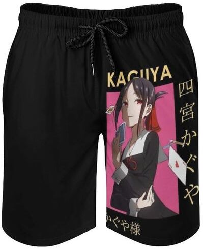 Men&#039;s Shorts Kaguya Shinomiya Kaguya-Sama Smug Card Anime Men&#39;s Swim Trunks Sports Beach Surfing Pockets And Mesh LiningMen&#039;s