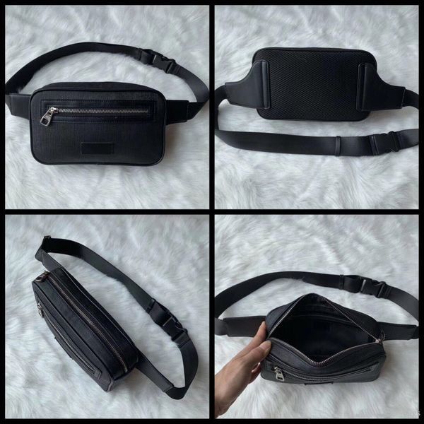 High quality Bags Men Women Leather Sport Runner Fanny Pack Belly Waist Bum Bag Fitness Running Belt Jogging Pouch Back Grid#51888