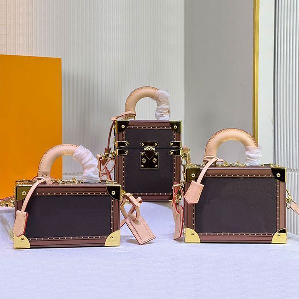 the Camera Box Tote Bag Top Quality Crossbody Small Handbags Purse Removable Strap Lock Buckle Angle Metal Designer Hard Shoulder Bags louiselies vittonlies