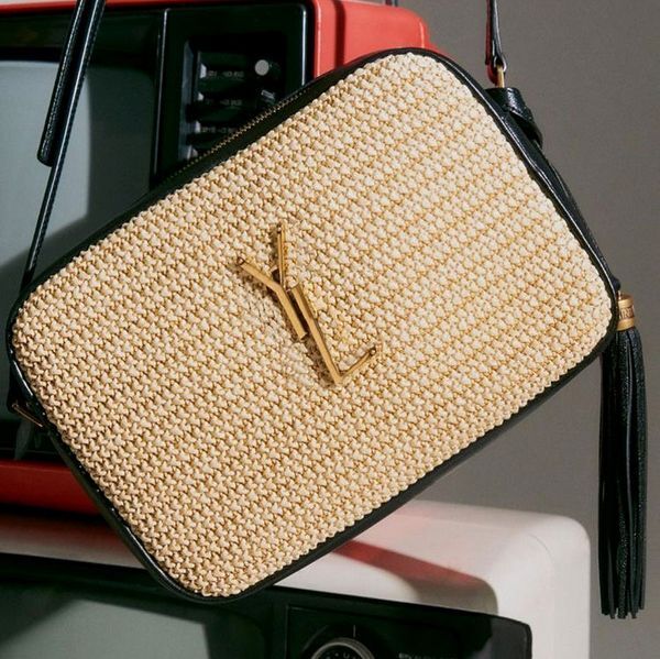 Luxury lou tassel Raffias Camera Crossbody Designer Bag fashion Straw clutch Purse Summer shoulder weave bag Womens Mens satchel handbag belt tote travel Beach bags