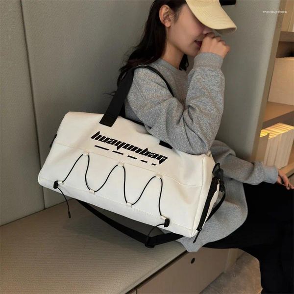 Outdoor Bags Women&#039;S Tote Gym Sports Fitness Travel Luggage Weekend Yoga Shoe Pocket Female Shoulder Handbag Wet And Dry Bag