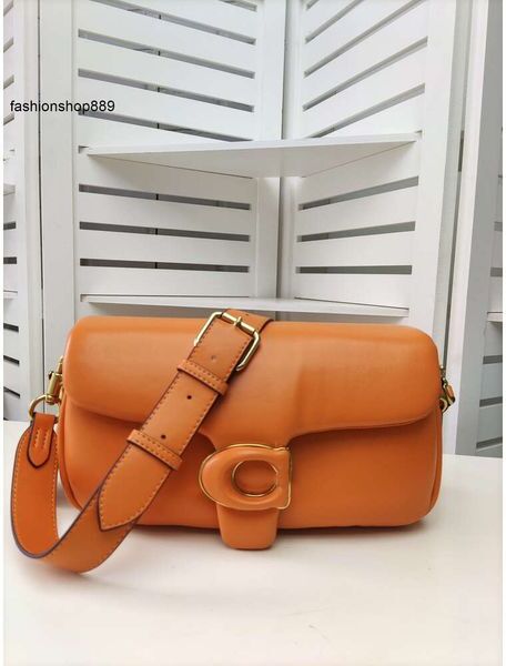 TZ Evening Bags Classic Design Ladies Pillow TABBY Shoulder Bag Orange Soft Flap Tote Bag Designer Fashion Small Genuine Leather Crossbody Bags fashionable dress ba