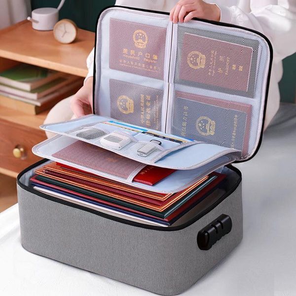 Cosmetic Bags Document Storage Bag Organizer Desk Stationery Women Travel Files Card Folder Holder Tool Case Handbag Office Accessories Q10