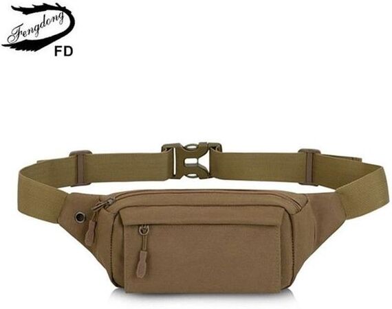 Fengdong men small waist bag anti theft mini travel outdoor sports cell phone key running belt pack with earphone jack 211027268t