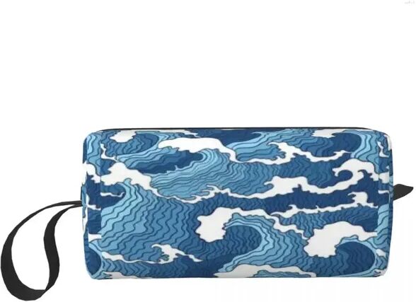 Cosmetic Bags Custom Cool Waves Toiletry Bag Women Kimetsu No Yaiba Makeup Organizer Lady Beauty Storage Dopp Kit Case