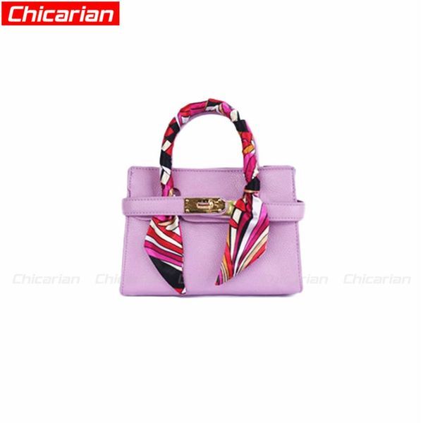 Chicarian Designer Kids Purses Fashion Child Girl Handbag With Scarf Girls Brands Mini Handbags Stylish Baby Tote Bag Kid Shoulder2265