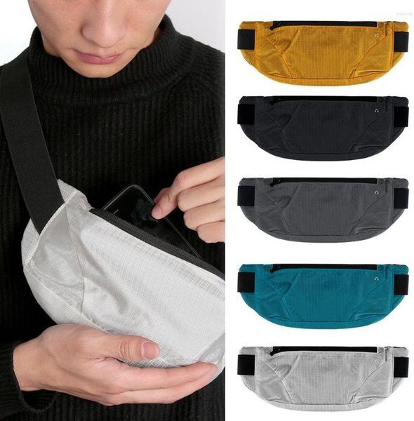 Outdoor Bags Colorful Waist Bag Waterproof Bum Running Jogging Belt Pouch Zip Fanny Pack Runner Crossbody Sport