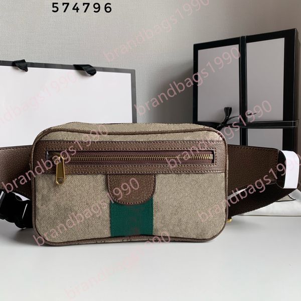 24 CM Luxury Designers Men Chest Pack Genuine Leather Waist Bags Bumbag Bag Fanny Packs Running Belt Jogging Pouch Back Purse Fashion Real cowskin handbag