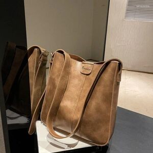 Evening Bags Large Capacity Shoppers Tote Handbags Retro Women Shoulder Bag Wide Strap Soft PU Leather Crossbody With Small Purse