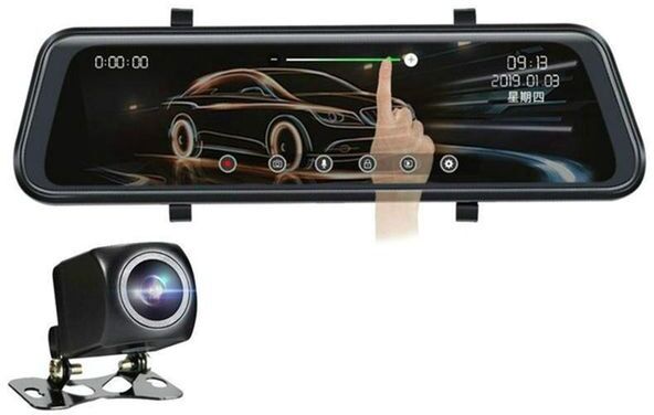 Car Rear View Cameras& Parking Sensors Novel-10 Inch Stream Media DVR Dual Lens HD 1080P 32G Mirror Video Recorder Dash Cam