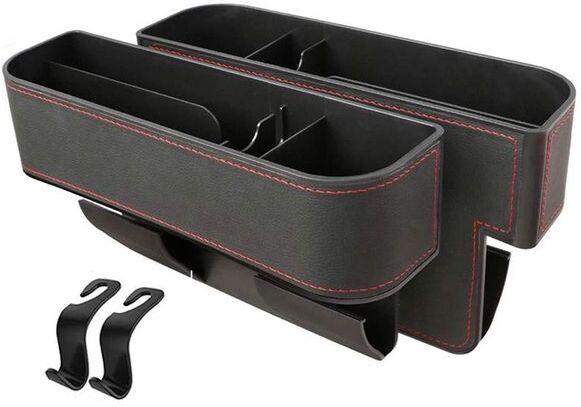 Car Organizer Seat Space Storage Box Cup Holder Mobile Phone Multifunctional Auto Parts PU Bag