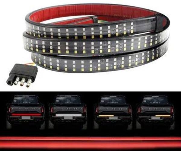 Lights 2835smd 432 led Red White Amber LED Strip Lights For Beacon Rear Light Braking Turning 49inch 60inch Car Lighting Auto Accessories