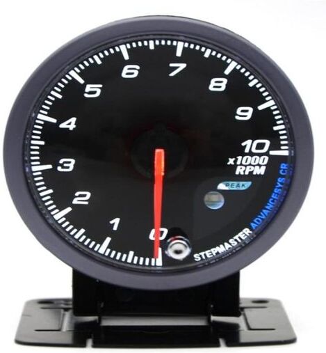 60MM Car Auto Tachometer 010000 RPM Gauge Black Face Meter With White Amber Dual Led Lighting Car meter5992857