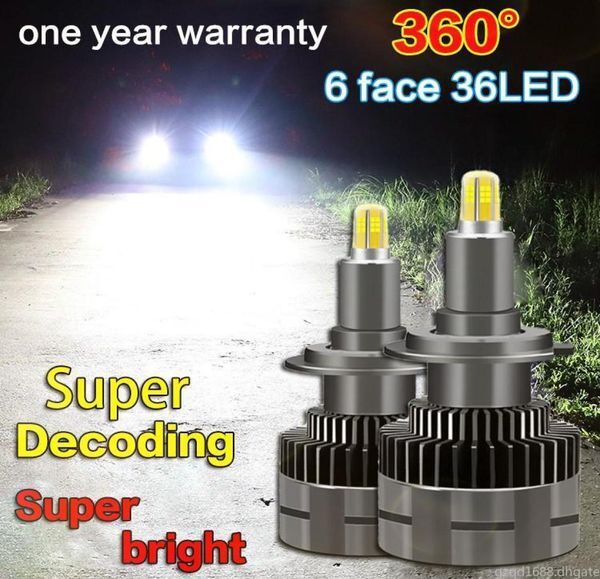 1Pair 360° LED Car Headlight 20000LM Auto LEDS Canbus 360 Degrees Lighting Headlight H4 H1 H7 H8 H9 H11 H16 9005 HB3 9006 HB4 90126601881