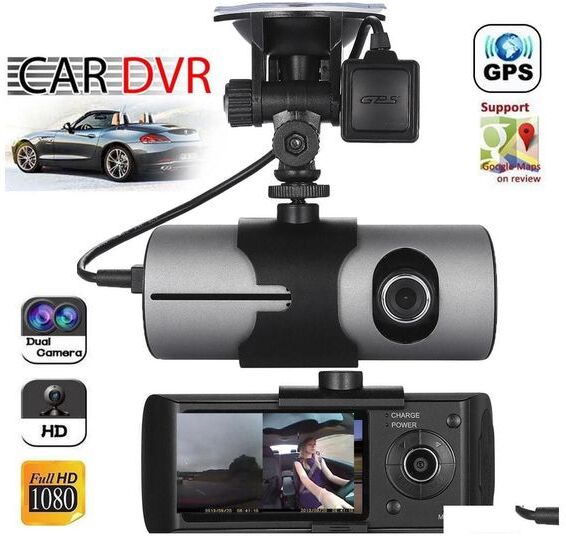 car dvr Car Dvrs Wholesale Hd Dvr Dual Lens Gps Camera Dash Cam Rear View Video Recorder Registrator Gsensor X3000 R300 Drop Delivery Mobile Dhwmy