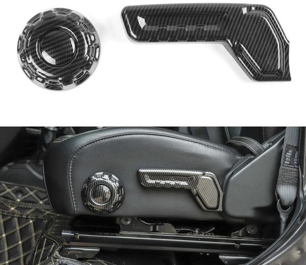 Rio Car Seat Adjustment Decoration Carbon Fiber for Jeep Wrangler JL 2018 Factory Outlet Auto Internal Accessories