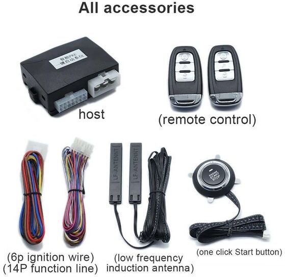 12V New Universal Car Auto Remote Central Kit Door Lock Locking Vehicle Keyless Entry System Keyless Start System335t