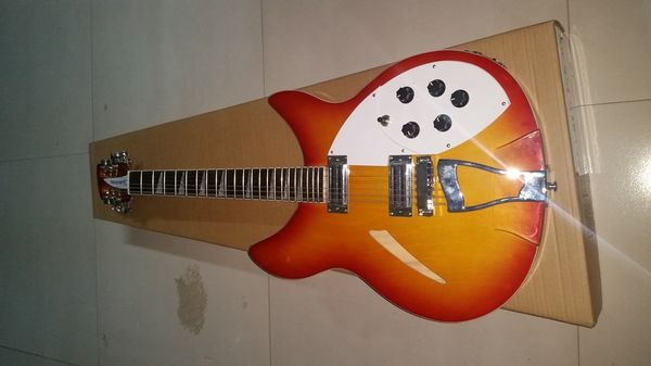 red electric guitar hollow body china custom shop made beautiful and wonderful 22 fret rose wood fingerboard