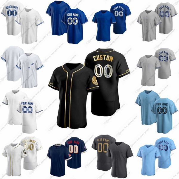 2023 Custom Blue Jays Vladimir Guerrero Jr Baseball Jerseys Bo Bichette Matt Chapman George Springer Cavan Biggio Jose Berrios Chad Green Anthony Bass Bassitt